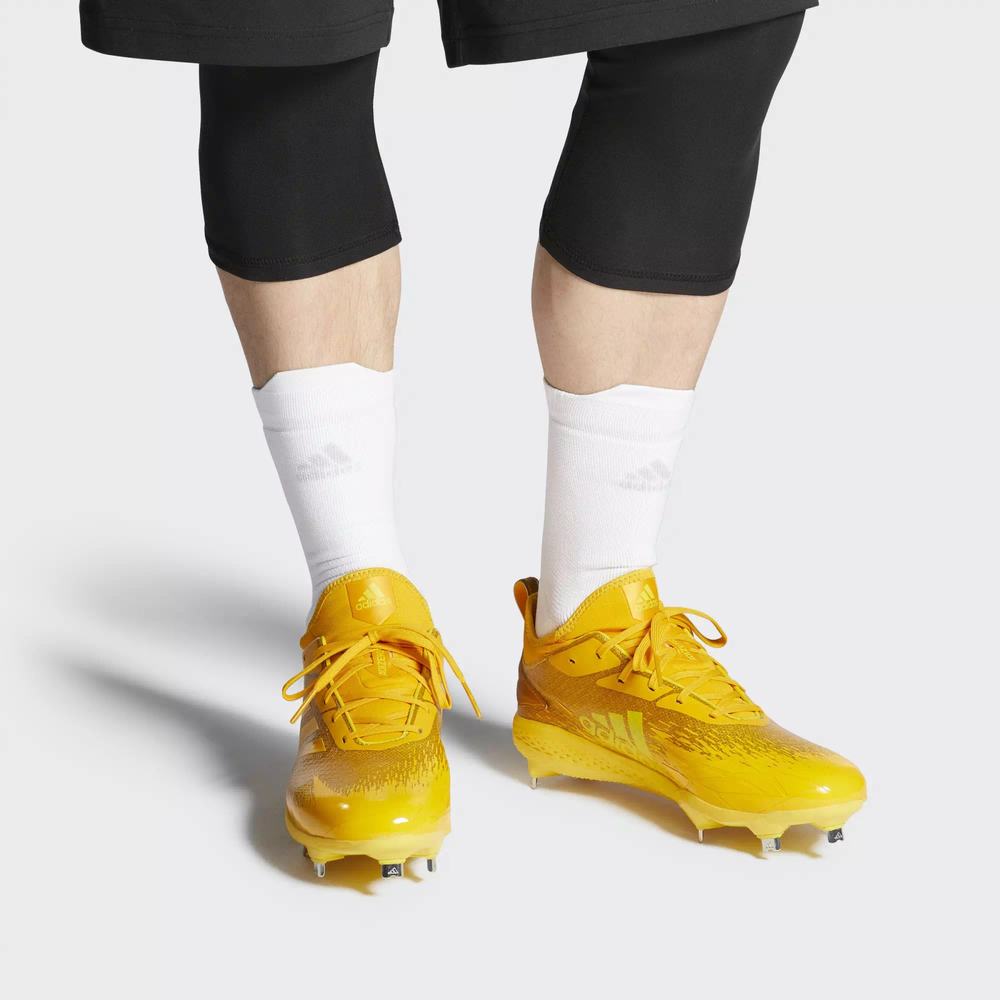 Adidas Adizero Afterburner V Dipped Spikes De Beisbol Amarillos Para Hombre (MX-37591)